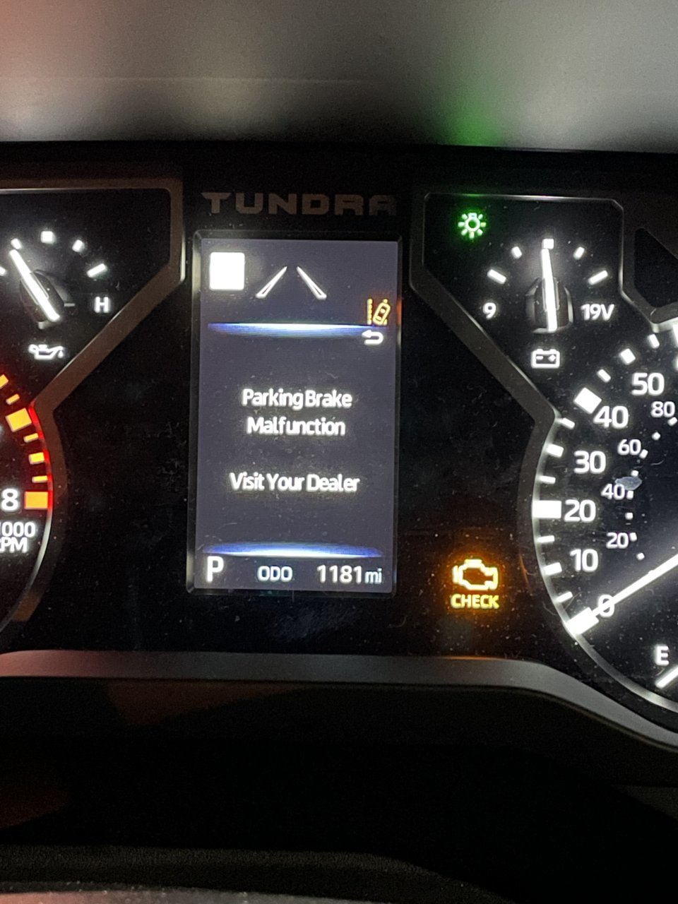 Toyota Tundra Drive Start Control Malfunction