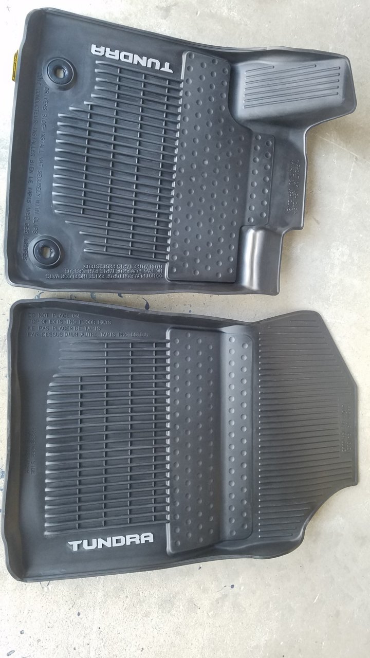 Fs Like New Oem Rubber All Weather Floor Mats Toyota Tundra Forum