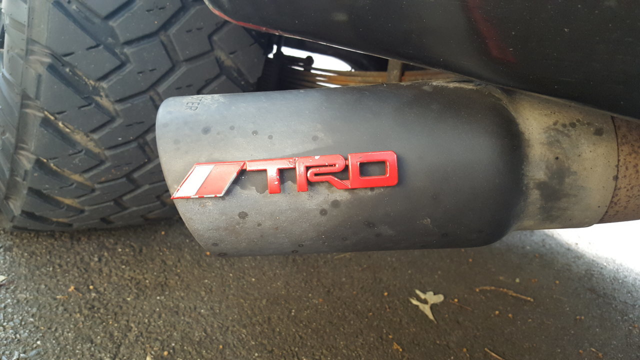 How do I black out my TRD Exhaust tips? | Toyota Tundra Forum