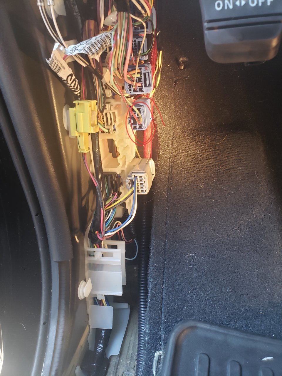 Door speaker wires in kick panel | Toyota Tundra Forum