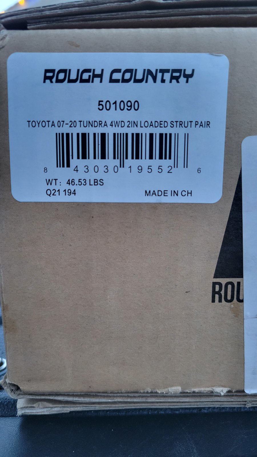 Rough Country BNIB Loaded Strut 4WD | Toyota Tundra Forum