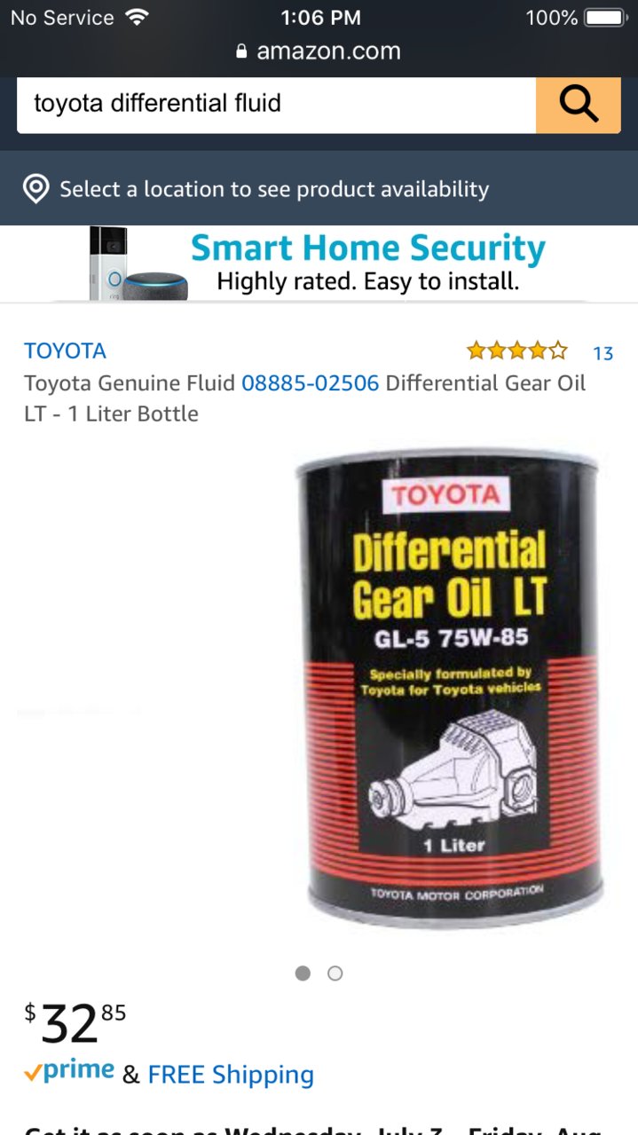 WARNING [Rear differential oil] | Toyota Tundra Forum