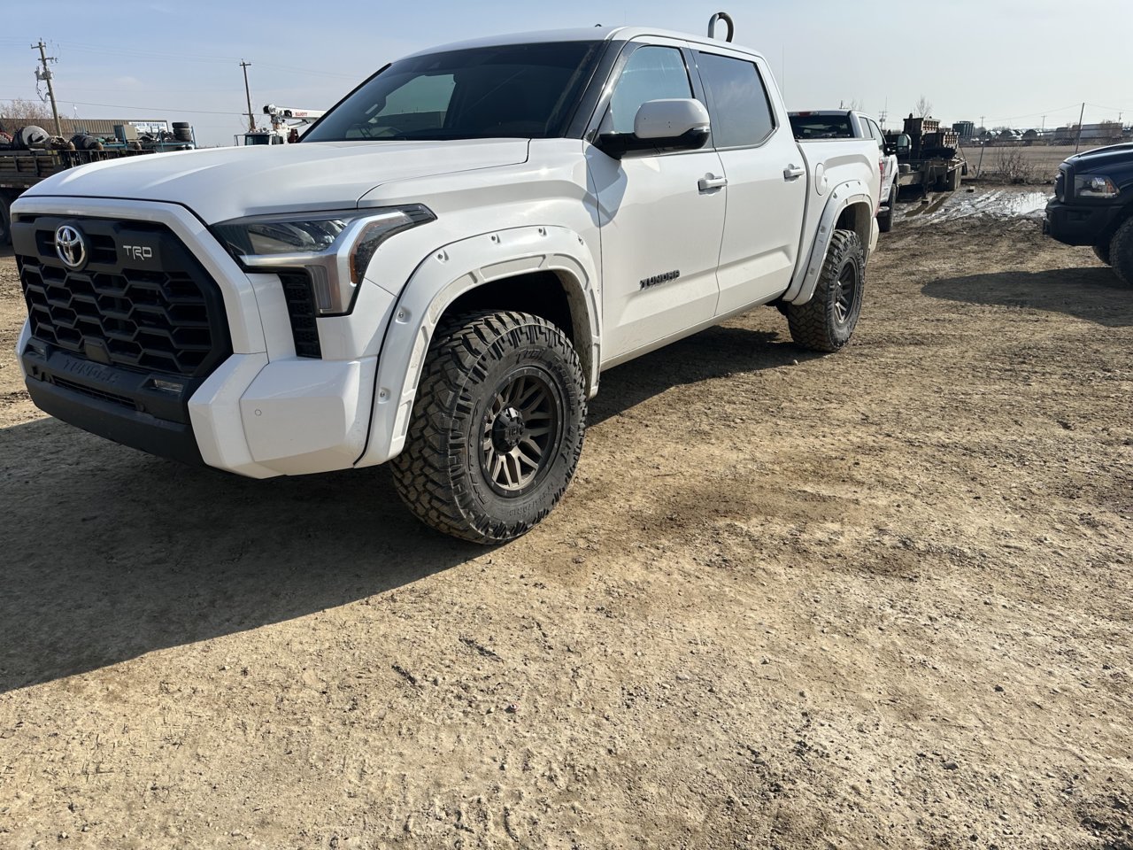 Both Tail lights broken with holes from rocks | Toyota Tundra Forum