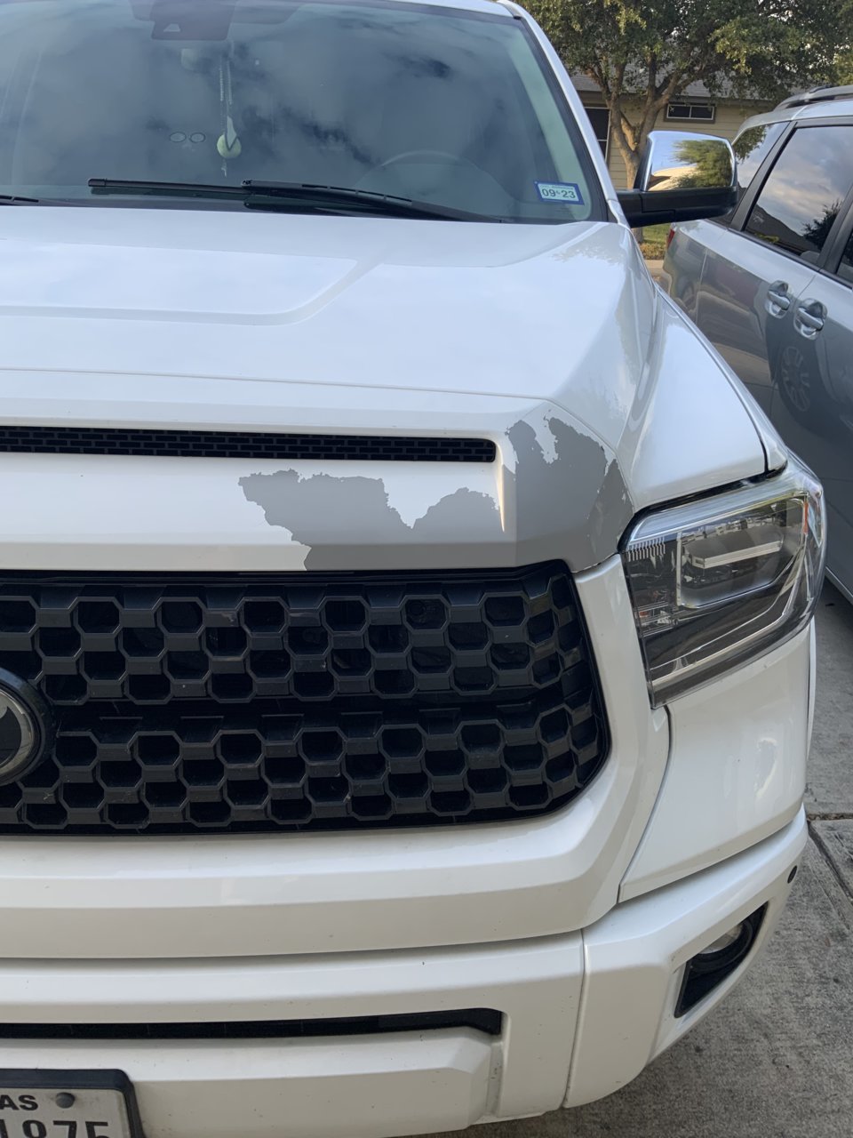 2013 Toyota Corolla clear coat seems to be peeling off. Started