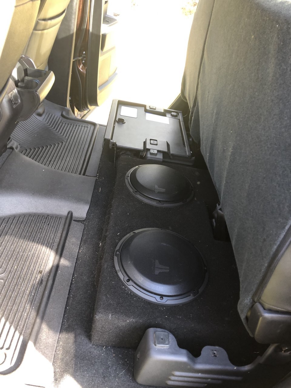 Compatible with 2007-2013 Toyota Tundra Crew Max Truck Dual 10 Sub Box Subwoofer Enclosure 