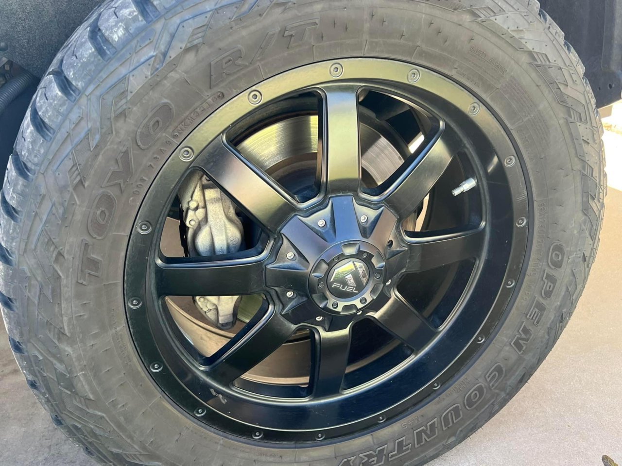 Sold 20” fuel wheels with 33x12.50 Toyo RT tires Colorado sold | Toyota ...