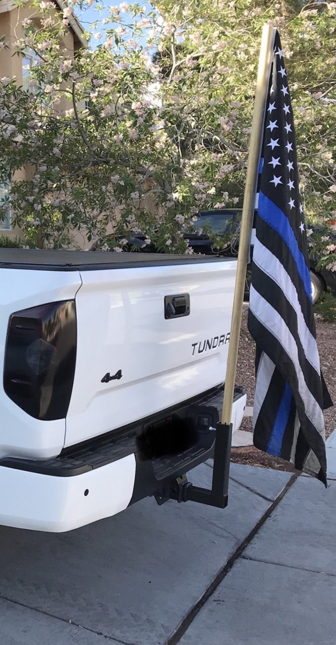 flag pole holder for truck