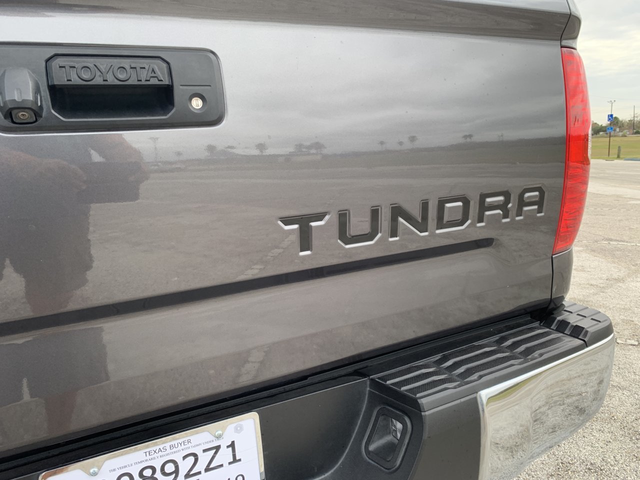 Silver CAR ROVER For Toyota Tundra 2014-2019 Tailgate Insert Letters