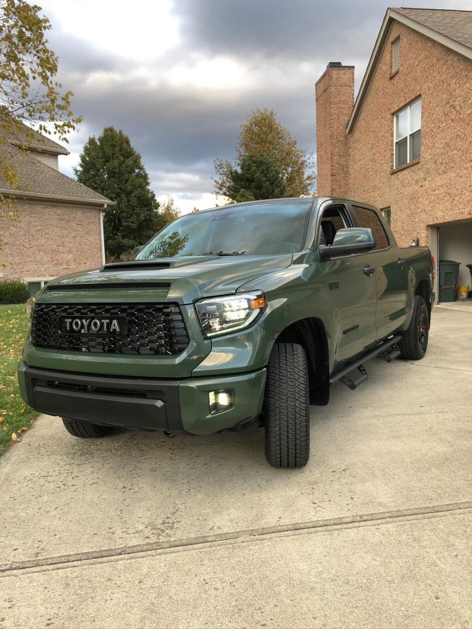 Hi All New To Tundra Family My 20 Trd Pro In Army Green