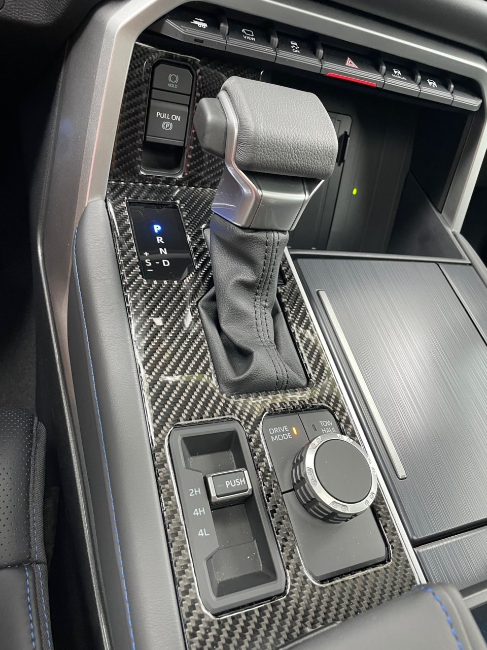 Carbon Fiber Car Inner Control Gear Shift Cover Trim Interior