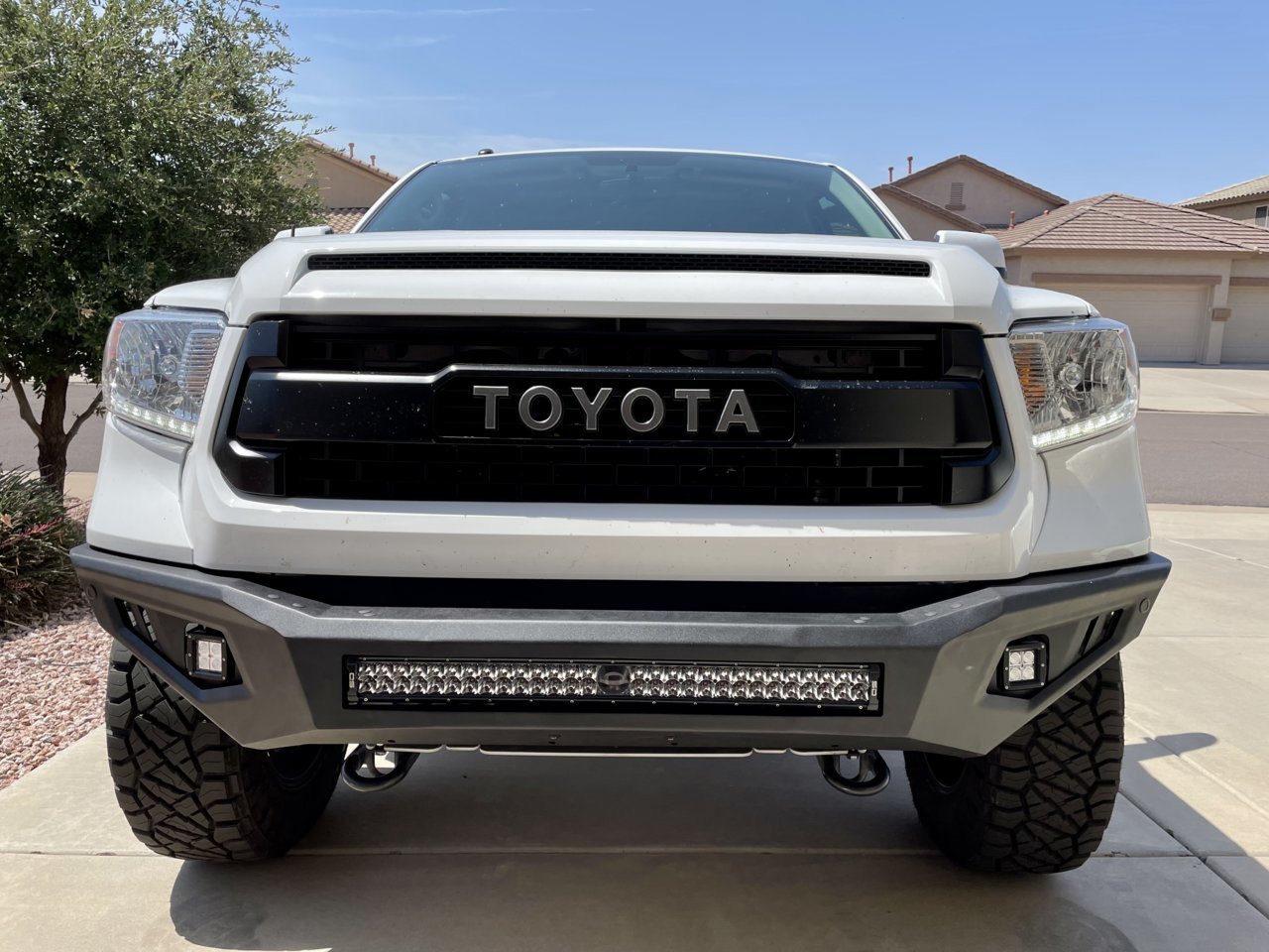 Trd pro and off road/ black steel aftermarket bumpers | Toyota Tundra Forum