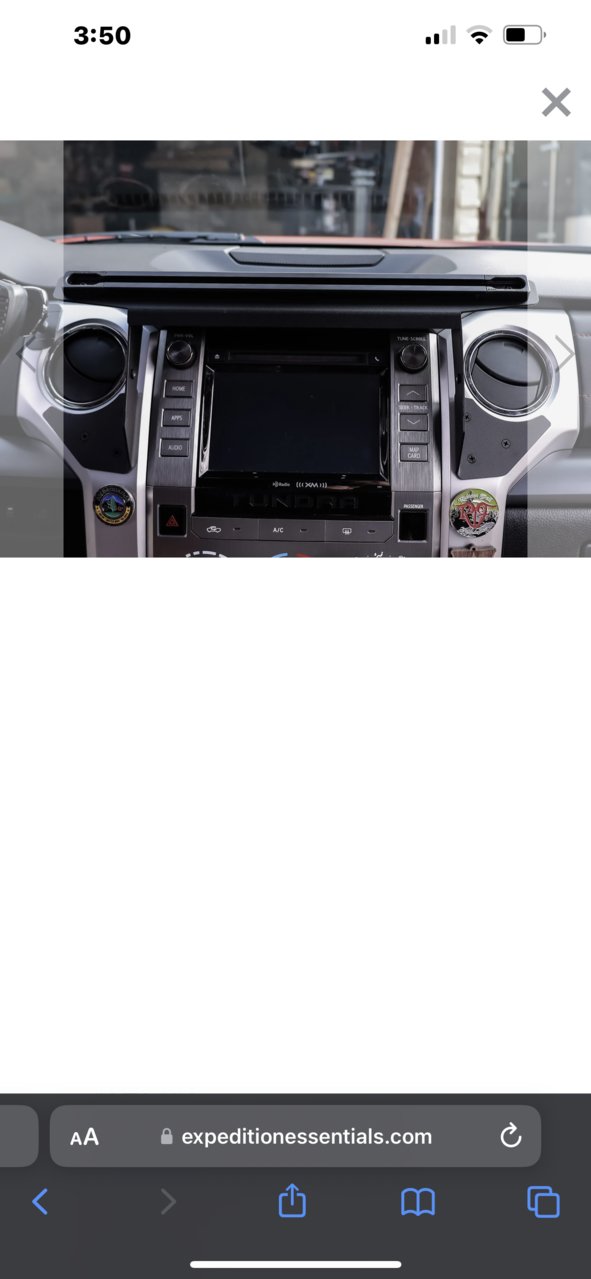 Aftermarket Floating Headunits with Tundra Dash Powered Accessory Mount ...