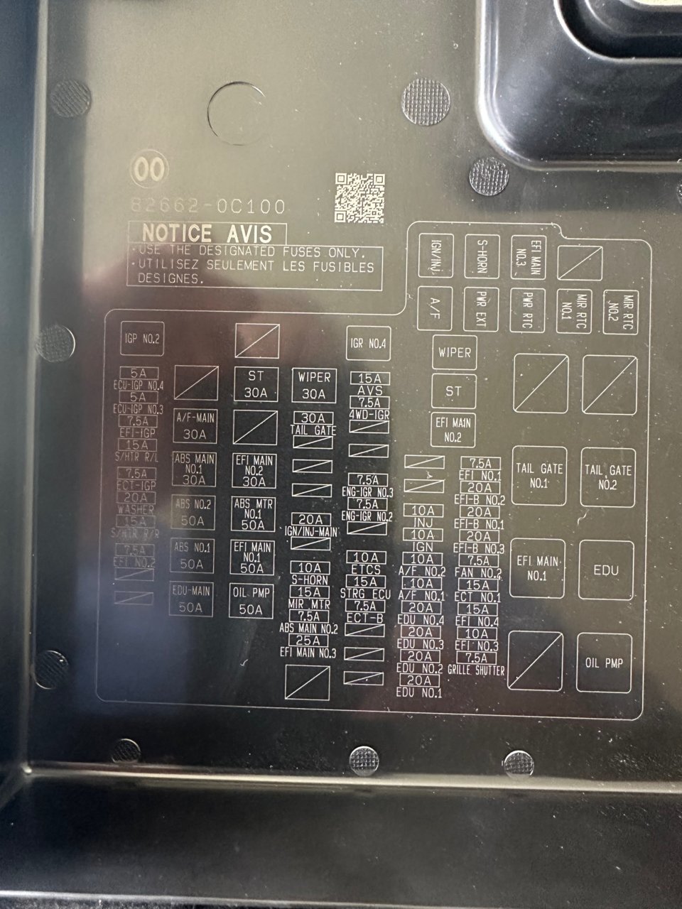 Which fuse would be for the side marker lights? | Toyota Tundra Forum