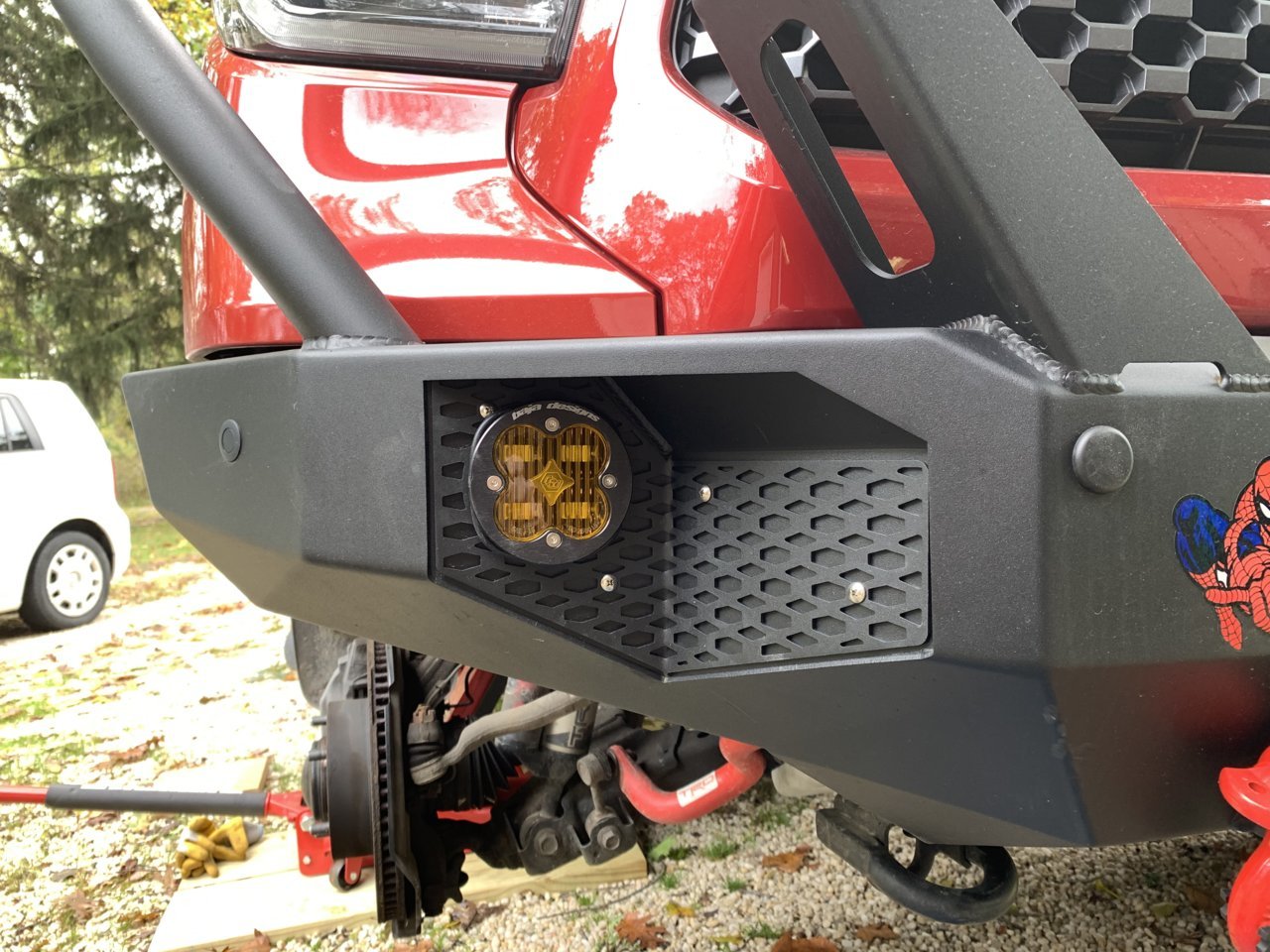 Front wheel removed for access to back of bumper.jpg