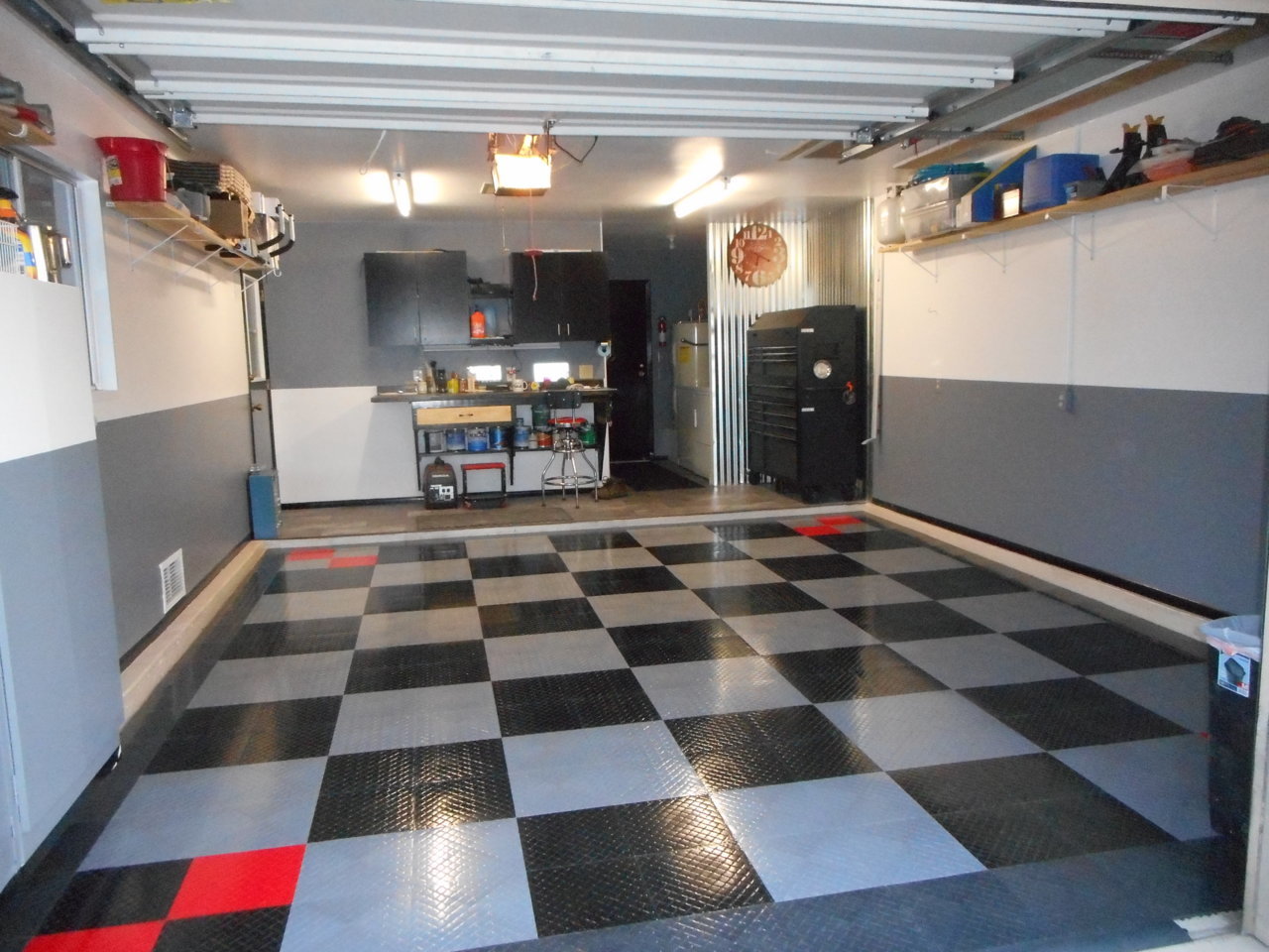 PlastiPro-Loc Heavy Duty Garage Floor Tiles