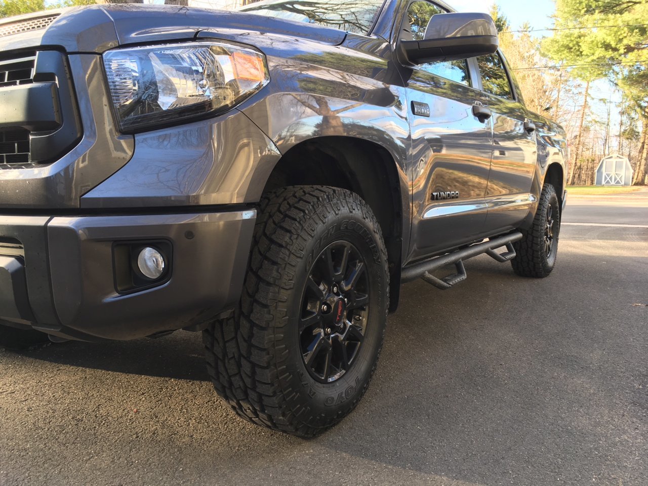 Since there are not a lot of photos of a TRD PRO with the Toyo Open Country...