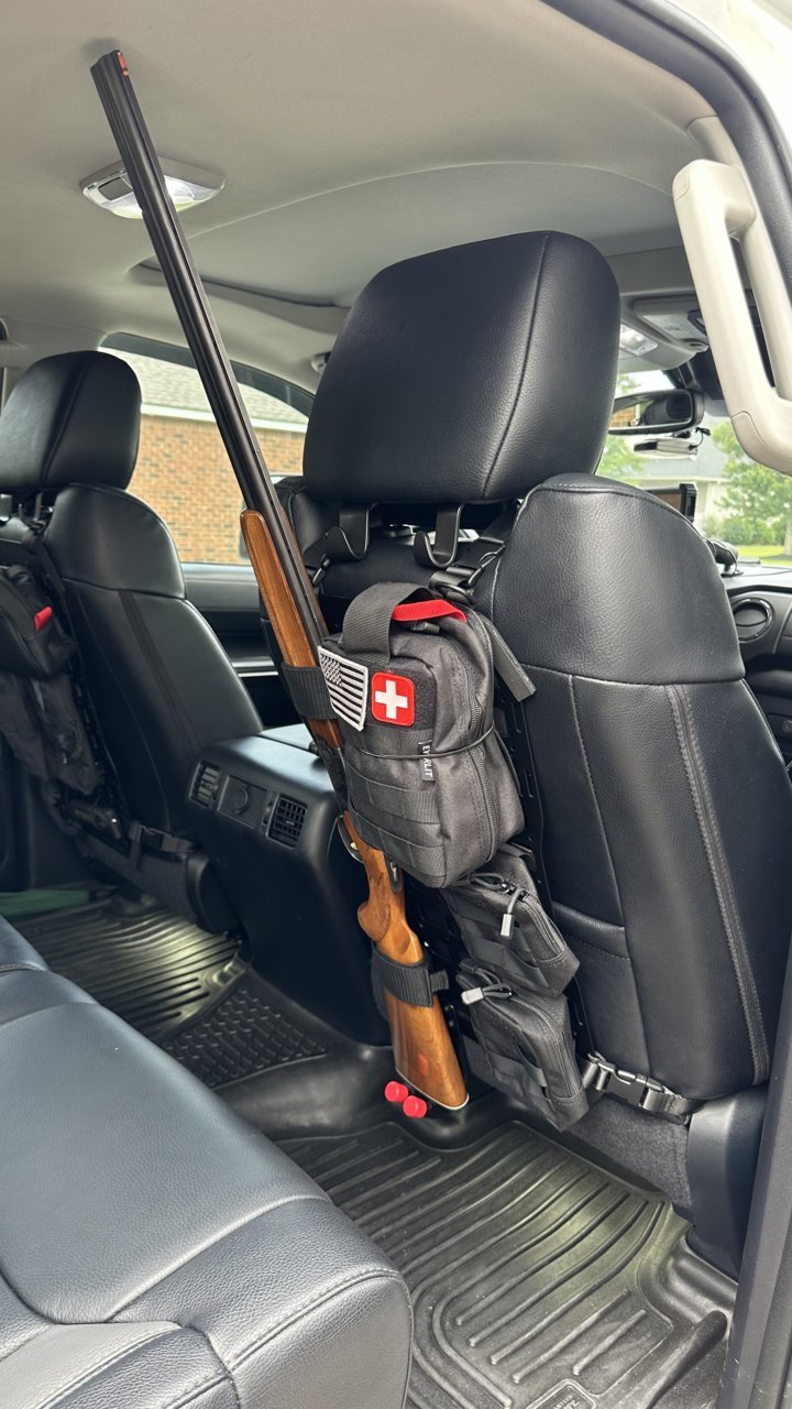 Rigid Molle panels for back seats