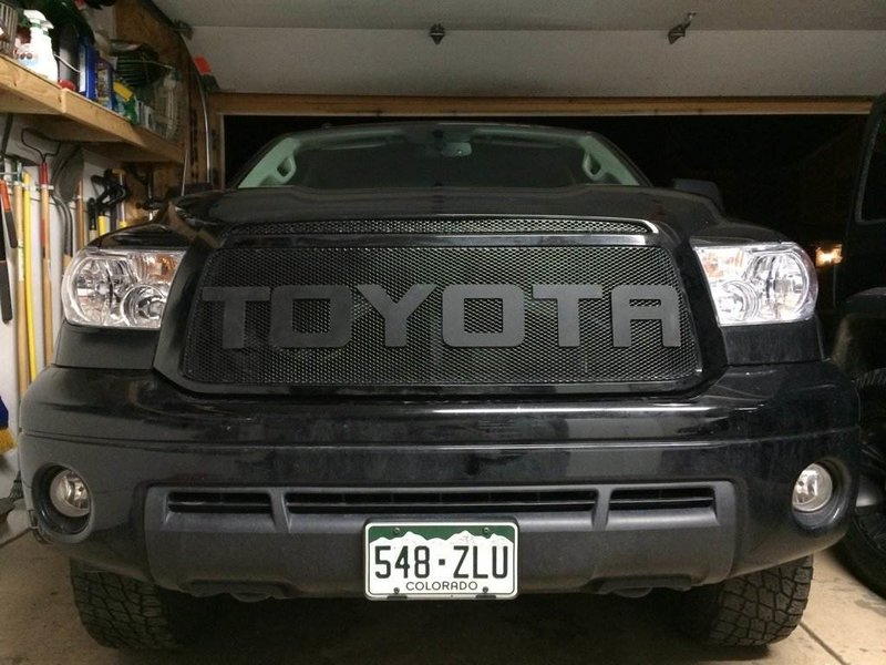 Diy Toyota Raptor Lettering Install For 2nd Gen Tundra Mesh Grills Toyota Tundra Forum