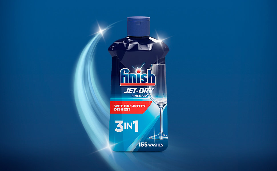 Finish® Jet-Dry 3in1 Dishwasher Rinse Aid