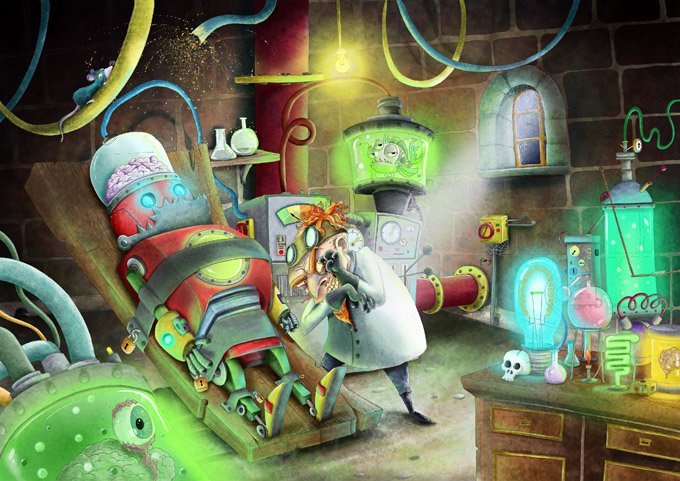 Reys truck at the mad scientist lab.jpg