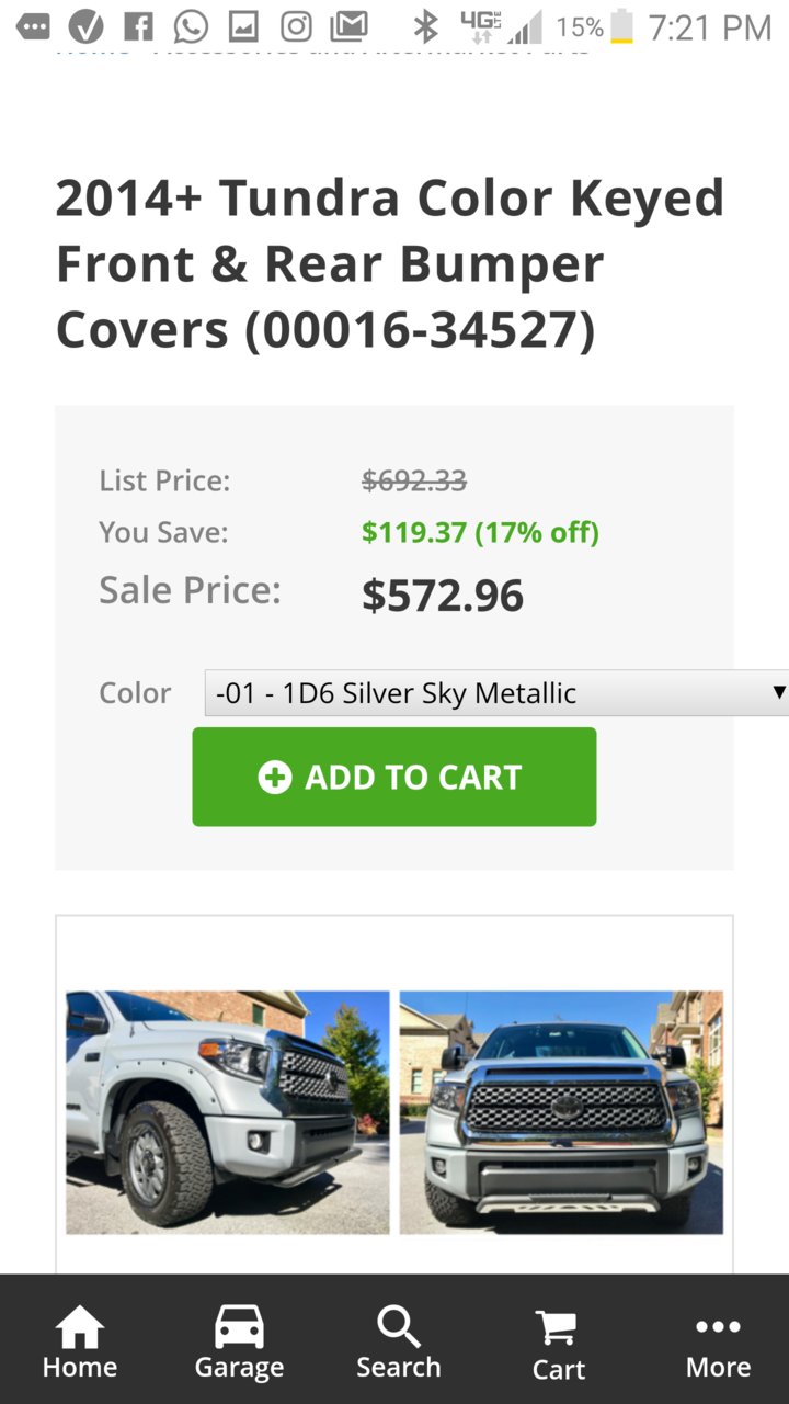 Anyone Tried The Color Matched Bumper Caps Toyota Tundra Forum