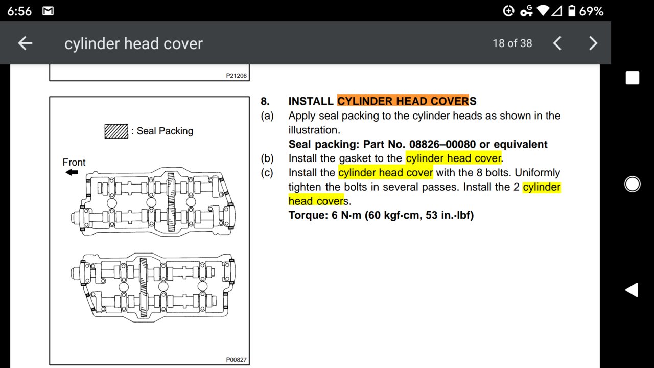 Valve cover caskets | Toyota Tundra Forum