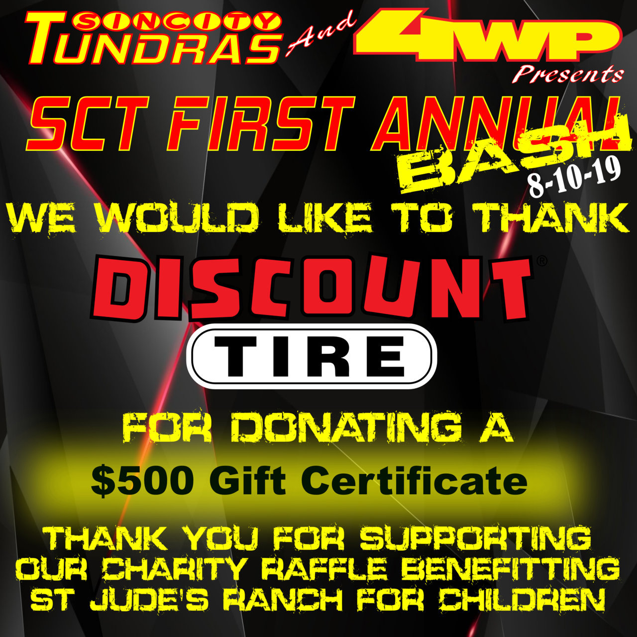 SCT First Annual Bash Coroporate Sponsor Discount Tire.jpg