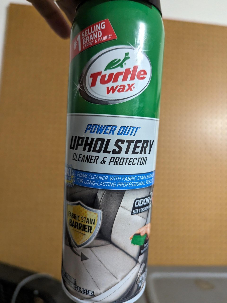 Turtlewax Oxy Power Out! Upholstery Cleaner: Destroys Odors Up To