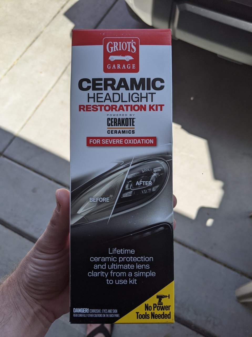 Review: Griots Ceramic Headlight Restoration Kit, Severe