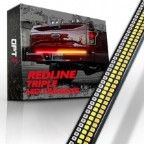 Nilight 60 Truck Tailgate Light Bar 108 LED Single Row Light Strip with  Red Running Brake Lights Turn Signal White Reverse Light, 2 Years Warranty