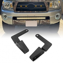 LED Light Bar 10 inch, 4WDKING Screwless Design Waterproof Double Row Off  Road Light Bar Combo Beam Mount on Front Bumper and Grille Compatible for