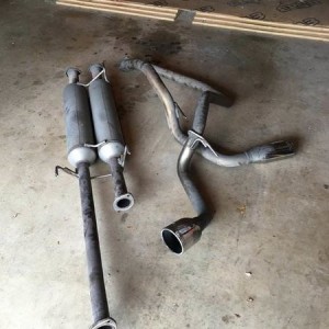 muffler and exit pipes