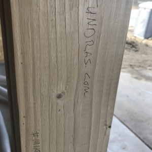 Wife wanted to write some quotes before drywall begins. I made my own