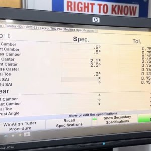 Toyotatundra Alignment