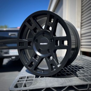 FNFX89550255 FX PRO 18 5X150 MATTE BLACK FLAT FN FLOW FORMED CAP (2) 800
