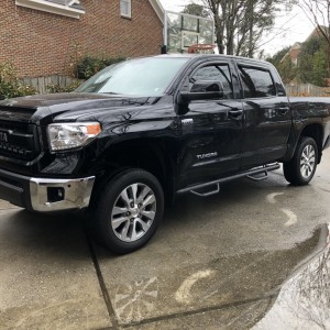 Black out. Door handles and mirrors