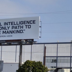Always crazy billboards outside SpaceX headquarters