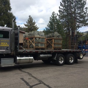 Stone has arrived for the outside of the house facelift.