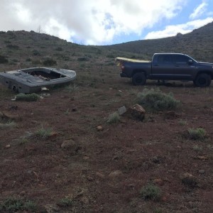 @relentlessfab and I picked up a boat load of trash at the Hungry Valley OHV cleanup.