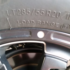 Stock tire size