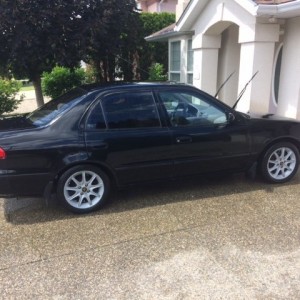 Wifes car is clean now. And Ill conceed. Black is fastest. At looking dirty.