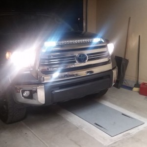 Low beams and light bar DRLs