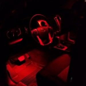 Driver's side footwell lighting