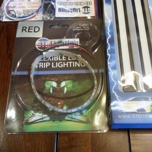 GTR Lighting LED strip and button