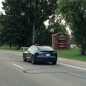 First Tesla Model 3 I've seen in the wild