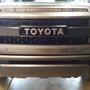 Grille and LED headlights