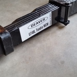 Deaver U748 leaf spring