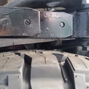 Spare tire - driver side leaf spring clearance