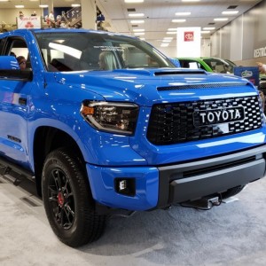 Saw a 2018 TRD Pro in Voodoo blue at the Seattle Int. Auto Show today. Pretty cool