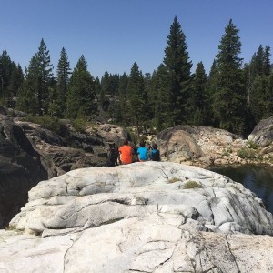 Photo the wife caught of the kids and I when we were out camping this weekend.